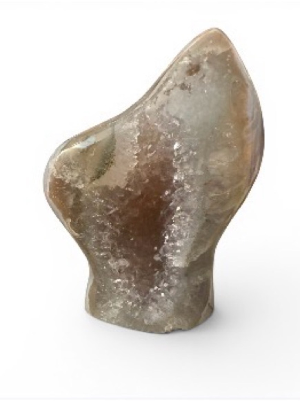 Natural Agate w/druzy ~ Decorative Sculpture